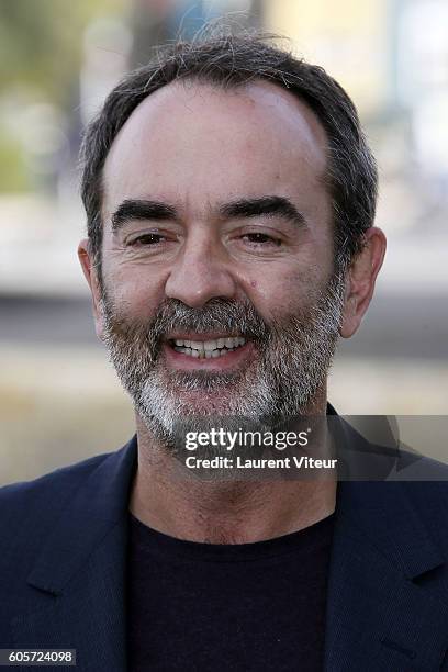 Actor Bruno Solo attends the 'L'Accident' Photocall during the 18th Festival of TV Fiction on September 14, 2016 in La Rochelle, France.