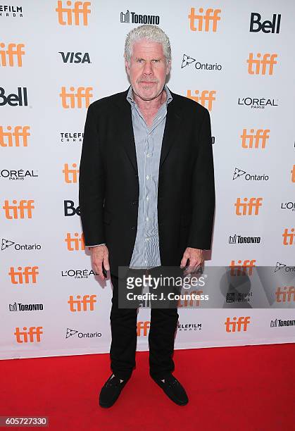 Executive producer Ron Perlman attends the 2016 Toronto International Film Festival Premiere of "All I See Is You" at the Princess of Wales Theatre...