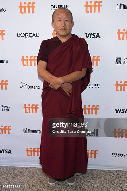 Director Khyentse Norbu attends the premiere for "Hema Hema: Sing Me A Song While I Wait" during the 2016 Toronto International Film Festival at...