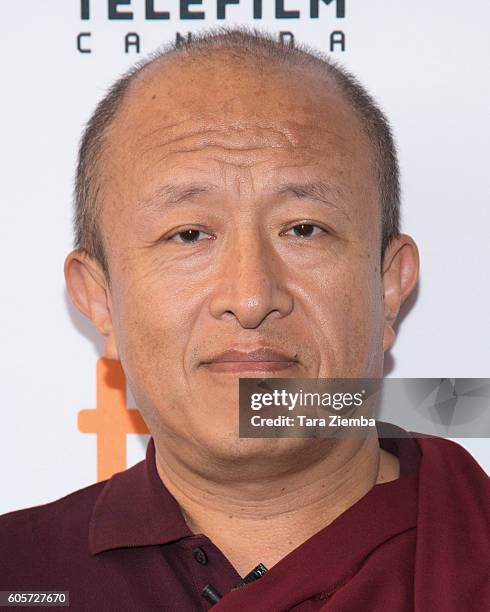 Director Khyentse Norbu attends the premiere for "Hema Hema: Sing Me A Song While I Wait" during the 2016 Toronto International Film Festival at...