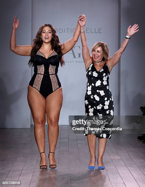 Designer Ashley Graham closes Addition Elle Presents Holiday 2016 RTW + Ashley Graham Lingerie Collection show at Kia STYLE360 NYFW at Metropolitan...