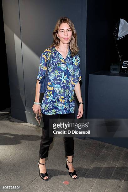 Sofia Coppola is seen during New York Fashion Week: The Shows at Skylight at Moynihan Station on September 14, 2016 in New York City.