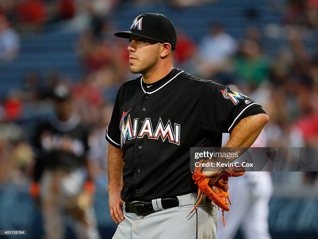 Miami Marlins v Atlanta Braves