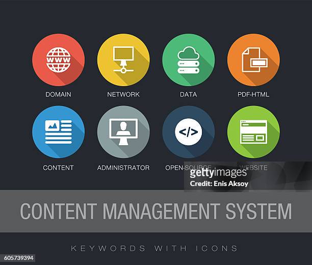 content management system keywords mit symbolen - pdf icon stock-grafiken, -clipart, -cartoons und -symbole