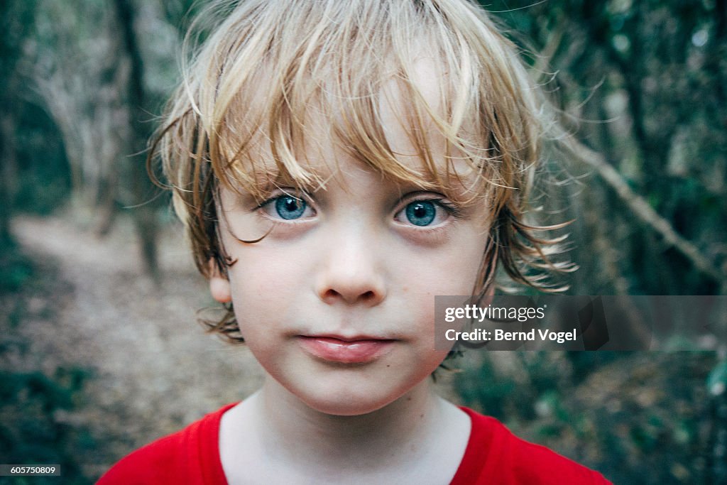 Portrait of a boy in nature