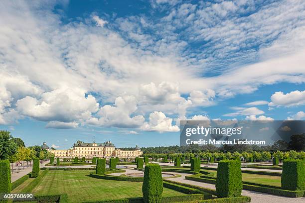 drottningholm palace and gardens - drottningholm palace stock pictures, royalty-free photos & images