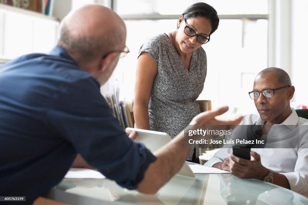 Business people talking in office