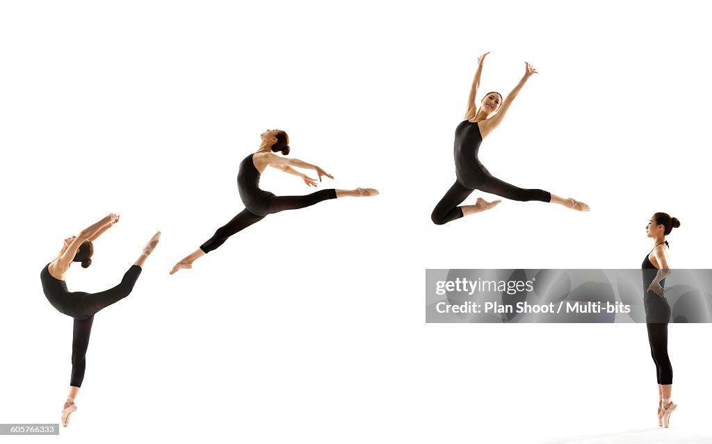 Woman dancing ballet