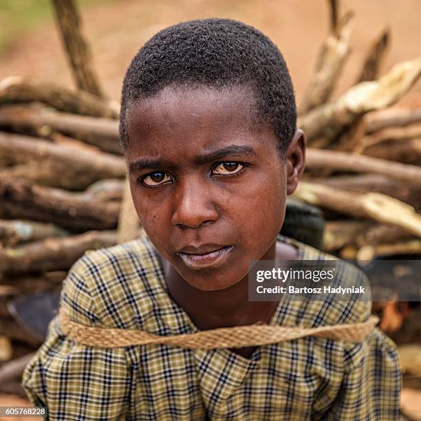 young african girl carrying brushwood, southern kenya, east africa - child labor stock pictures, royalty-free photos & images