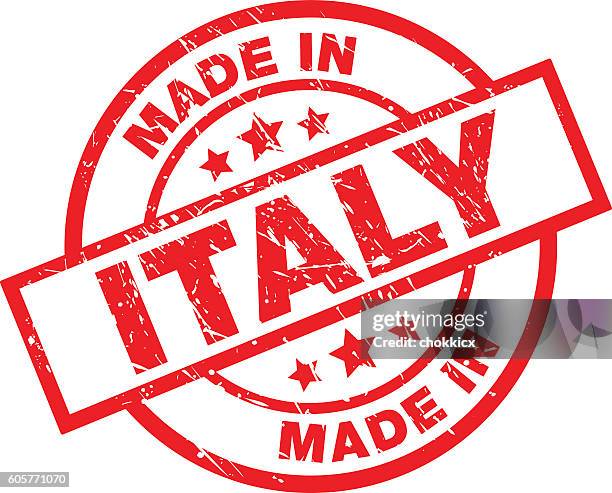 illustrazioni stock, clip art, cartoni animati e icone di tendenza di made in italy - italian tag