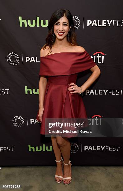 Actress Dana DeLorenzo arrives at The Paley Center for Media's 10th Annual PaleyFest Fall TV Previews honoring STARZ's Ash vs. Evil Dead at the Paley...