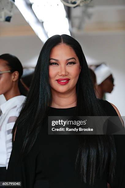 Kimora Lee Simmons poses during her Presentation for September 2016 Spring 2017 during New York Fashion Week at The Gallery, Skylight at Clarkson Sq...
