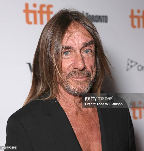 Iggy Pop attends the Premiere of Amazon Studios' "Gimme Danger" at the Toronto International Film Festival at Ryerson Theatre on September 14, 2016...