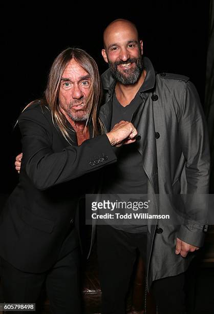 Iggy Pop and Amazon Studios Head of Worldwide Film Jason Ropell attend the Premiere of Amazon Studios' "Gimme Danger" at the Toronto International...