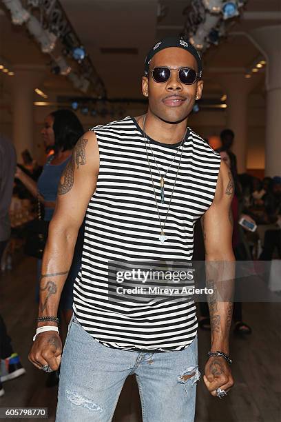 Singer-songwriter, Mario attends FrontRow fashion show during Style360 NYFW September 2016 at Metropolitan West on September 14, 2016 in New York...