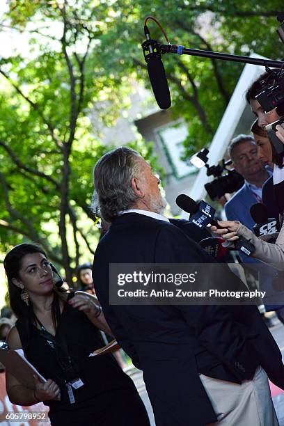 Director Walter Hill attends the " Assignment" premiere during 2016 Toronto International Film Festival at Ryerson Theatre on September 14, 2016 in...