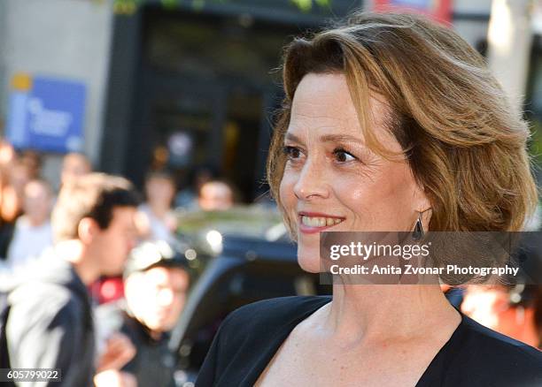 Actress Sigourney Weaver attends the " Assignment" premiere during 2016 Toronto International Film Festival at Ryerson Theatre on September 14, 2016...