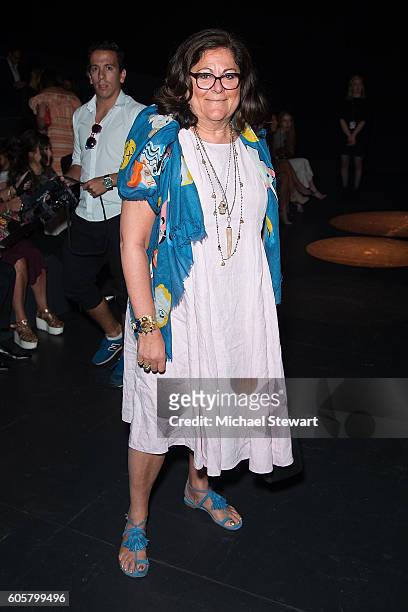 Farn Mallis attends the Naeem Khan fashion show during September 2016 New York Fashion Week at The Arc, Skylight at Moynihan Station on September 14,...