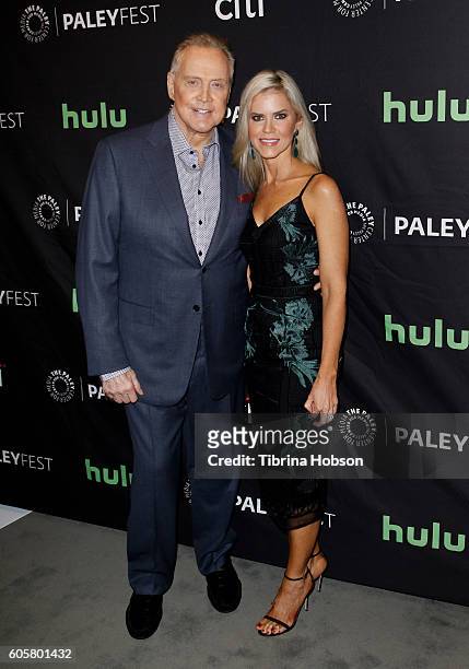 Lee Majors and Faith Majors attend The Paley Center for Media PaleyFest 2016 fall TV preview for STARZ at The Paley Center for Media on September 14,...