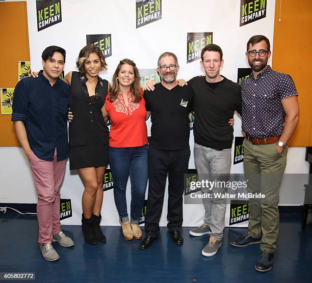 George Salazar, Ciara Renee, choreographer Christine O'Grady, director Jonathan Silverstein, Nick Blaemire and musical director Joey Chancey in...