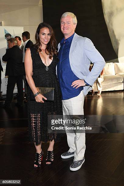 Sarah Paterson and G Scott Paterson attend "In Dubious Battle" cocktail reception at Shangri La Residences on September 14, 2016 in Toronto, Canada.