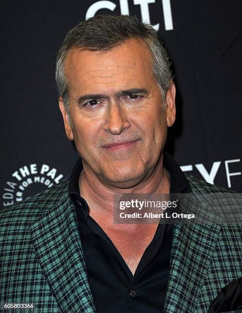 Actor Bruce Campbell at the The Paley Center For Media's PaleyFest 2016 Fall TV Preview - STARZ's "Ash Vs. Evil Dead" held at The Paley Center for...