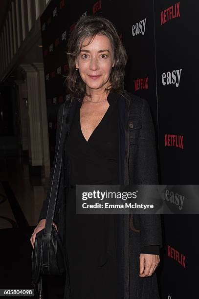 Actress Jane Adams attends the premiere of Netflix's 'Easy' at The London Hotel on September 14, 2016 in West Hollywood, California.