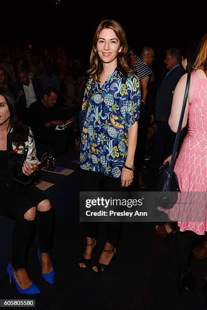 Sofia Coppola attends Anna Sui - Front Row - September 2016 - New York Fashion Week: The Shows at The Arc, Skylight at Moynihan Station on September...