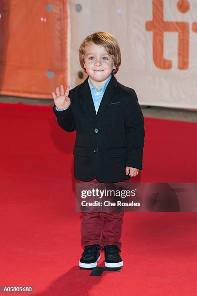 Actor Ethan McIver-Wright attends the premier of "The Headhunter's Calling" at Roy Thomson Hall on September 14, 2016 in Toronto, Canada.