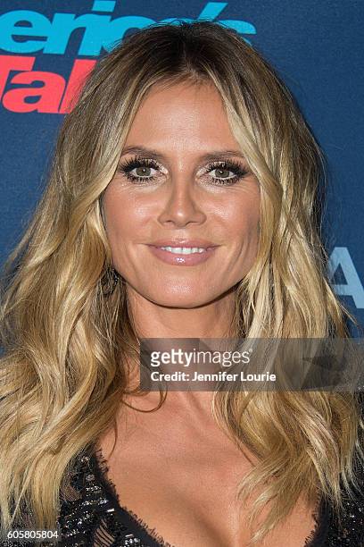 Heidi Klum arrives at the "America's Got Talent" Season 11 Finale Live Show at the Dolby Theatre on September 14, 2016 in Hollywood, California.