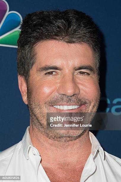 Simon Cowell arrives at the "America's Got Talent" Season 11 Finale Live Show at the Dolby Theatre on September 14, 2016 in Hollywood, California.