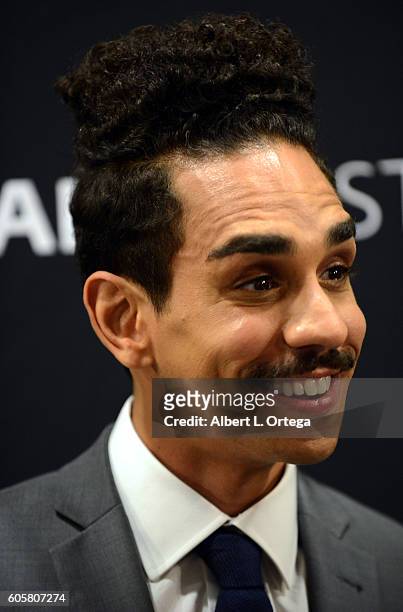 Actor Ray Santiago at the The Paley Center For Media's PaleyFest 2016 Fall TV Preview - STARZ's "Ash Vs. Evil Dead" held at The Paley Center for...