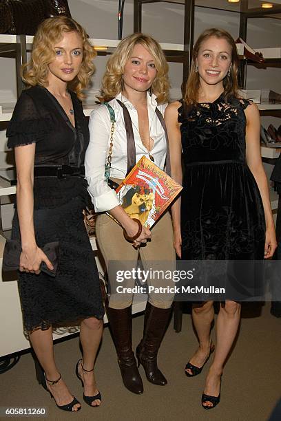 Heather Graham, Brooke Geahan and Lauren Redniss attend VANITY FAIR & COLE HAAN celebrate Lauren Redniss' new book "CENTURY GIRL" to benefit The...