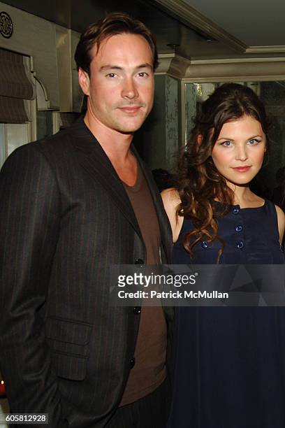 Chris Klein and Ginnifer Goodwin attend BERGDORF GOODMAN hosts Moschino Dinner in honor of Rossella Jardini at Bergdorf Goodman on October 19, 2006...