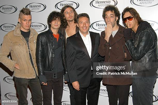 The Strokes and Patrick Sauvageot attend HENNESSY ARTISTRY "Global Art of Mixing" Event at Capitale on October 17, 2006 in New York City.