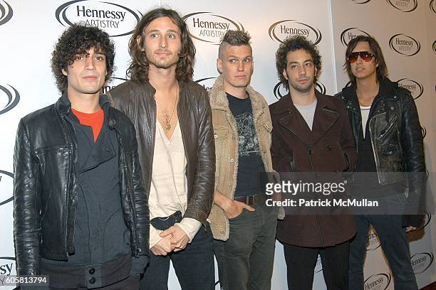 The Strokes attends HENNESSY ARTISTRY "Global Art of Mixing" Event at Capitale on October 17, 2006 in New York City.