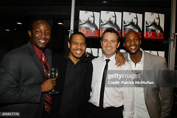 Fred Jones, Mark Richard Ford, Clifton Oliver and James Houston attend HUGH JACKMAN and HUGO BOSS present MOVE FOR AIDS, the new global project by...