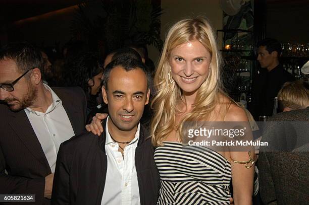 Franciso Costa and Annelise Petersen attend PAPER MAGAZINE Hosts Dinner for Pedro Almodovar at Indochine on October 5, 2006 in New York City.