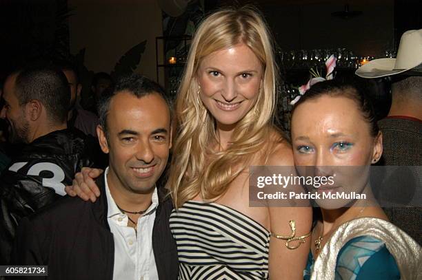 Franciso Costa, Annelise Petersen and Ange attend PAPER MAGAZINE Hosts Dinner for Pedro Almodovar at Indochine on October 5, 2006 in New York City.