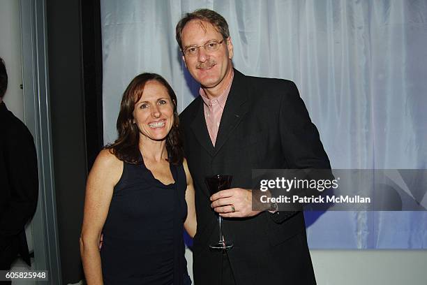 Molly Shannon and Johan de Nysschen attend AUDI Celebrates the North American debut of the R8 Sports Car and the Grand Opening of the NEW YORK CITY...
