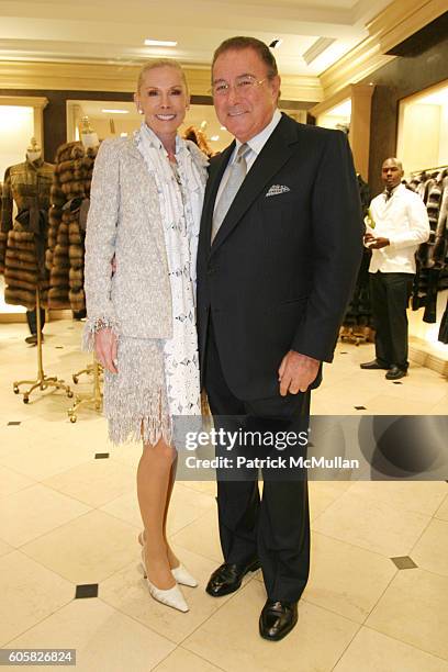 Michele Herbert and Lawrence Herbert attend Dennis Basso Hosts Cocktail Reception to Benefit The Society of Memorial Sloan-Kettering Cancer Center at...