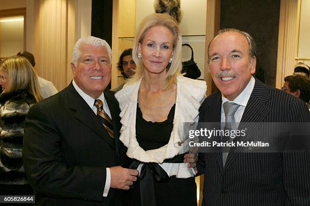 Dennis Basso, Joanne de Guardiola and Pepe Fanjul attend Dennis Basso Hosts Cocktail Reception to Benefit The Society of Memorial Sloan-Kettering...