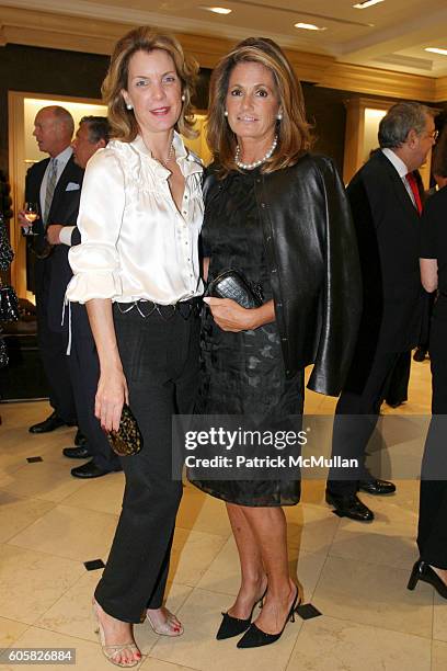 Helena Martinez and Grace Meigher attend Dennis Basso Hosts Cocktail Reception to Benefit The Society of Memorial Sloan-Kettering Cancer Center at...