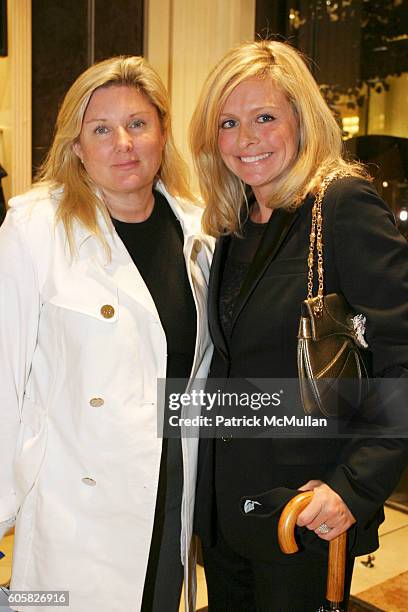 Courtney Arnot and Susan Bodnar Malloy attend Dennis Basso Hosts Cocktail Reception to Benefit The Society of Memorial Sloan-Kettering Cancer Center...