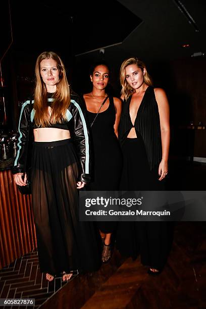 Danielle Redman,Amber Tolliver and Georgina Burke at the MADE New York Celebrates Fashion Week on September 14, 2016 in New York City.