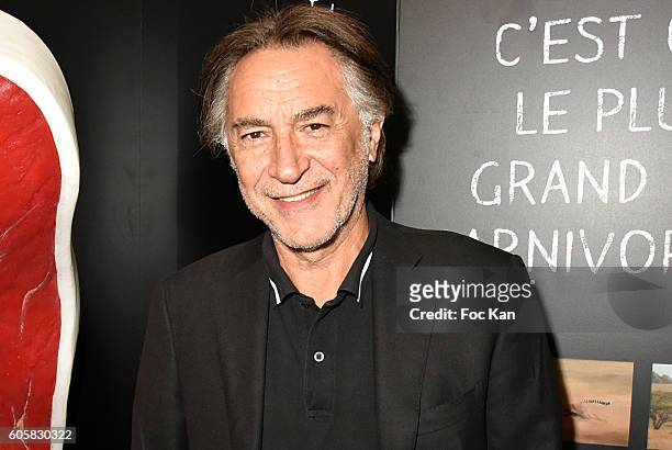 Actor Richard Berry attends the 'Charal' 30th Anniversary Pop Up Store Opening Party at Rue des Halles on September 14, 2016 in Paris, France.