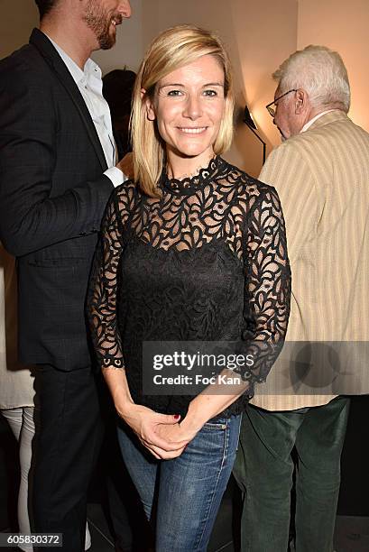 Presenter Louise Ekland attends the 'Charal' 30th Anniversary Pop Up Store Opening Party at Rue des Halles on September 14, 2016 in Paris, France.