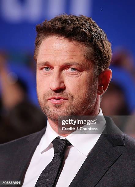 Actor Gerard Butler attends the 2016 Toronto International Film Festival Premiere of "The Headhunter's Calling" at Roy Thomson Hall on September 14,...