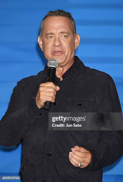 Actor Tom Hanks attends the "Sully" Tokyo Premiere at Yurakucho Mullion on September 15, 2016 in Tokyo, Japan.