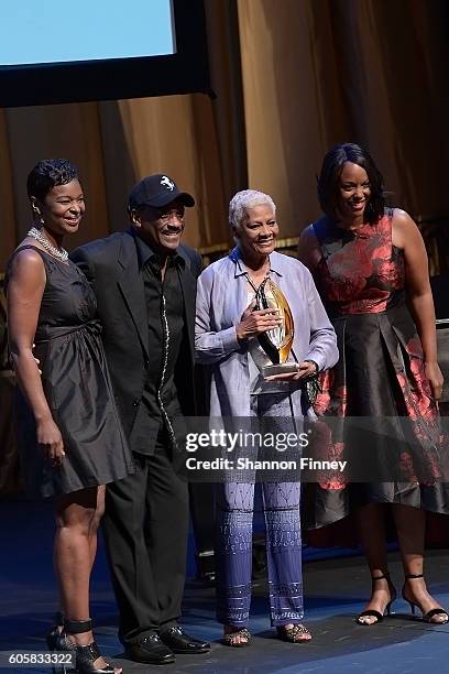 Singer Dionne Warwick receives the Lifetime Achievement Award from the Congressional Black Caucus Foundation at their 20th Annual Leadership in Fine...